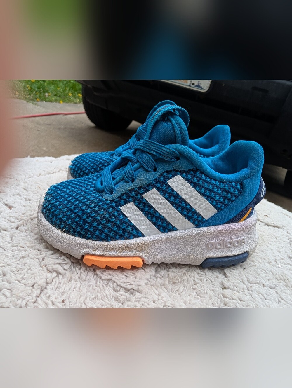 Baby Boys Adidas Blue Sneakers Size 4